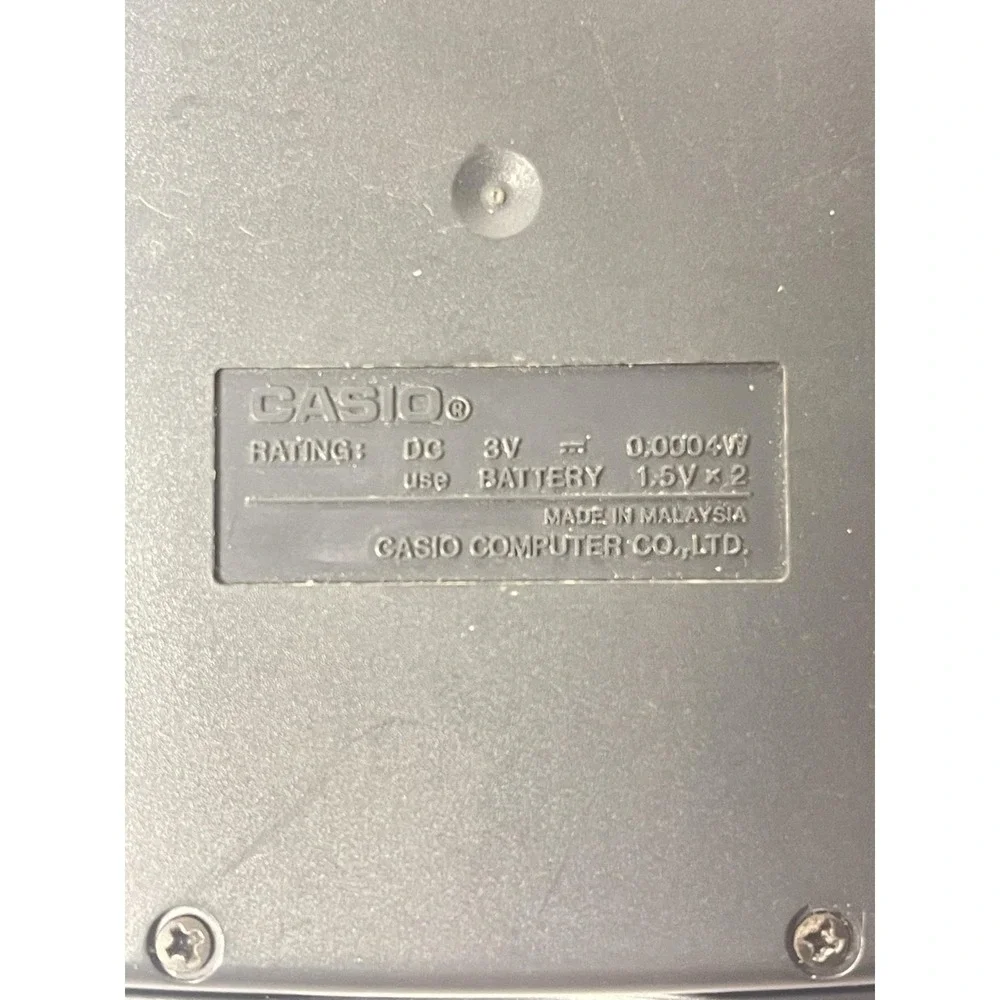 Vintage Casio Fx-250HC Fraction Scientific‎ Calculator With Cover Works!